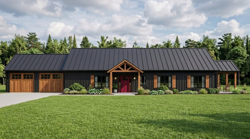 Country House Plan - 25861 - Front Exterior