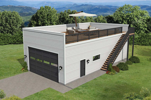 Traditional House Plan - Inglewood 2 RV Garage 31581 - Front Exterior