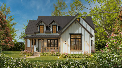 Farmhouse House Plan - Donna 4 22222 - Front Exterior