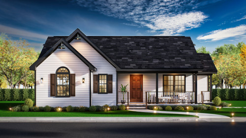 Ranch House Plan - Valery 4 96162 - Front Exterior