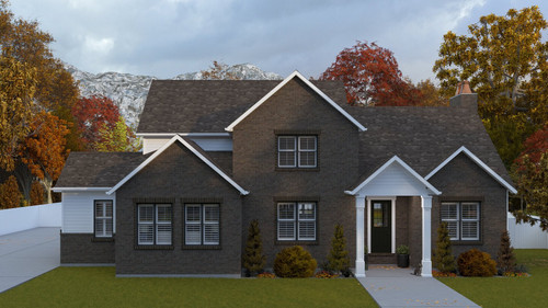 Farmhouse House Plan - Powers 93608 - Front Exterior