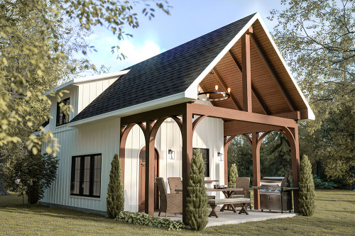 Farmhouse House Plan - Summer 27201 - Front Exterior