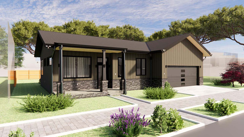 Craftsman House Plan - Craft and Comfort 83633 - Front Exterior