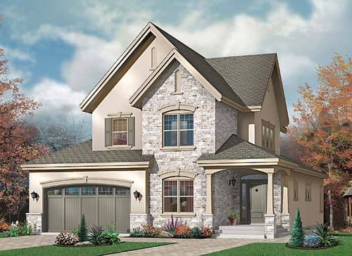 European House Plan - Davenport 61187 - Front Exterior