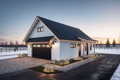 Farmhouse House Plan - Highland Ranch 87412 - Front Exterior