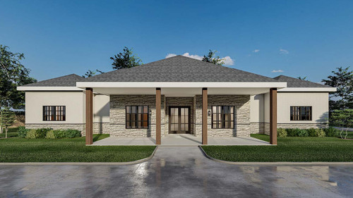 Contemporary House Plan - Seward 16239 - Front Exterior