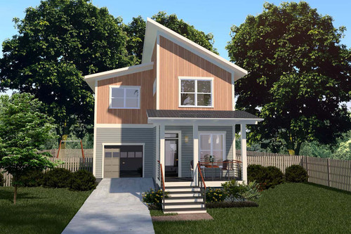 Contemporary House Plan - 35532 - Front Exterior