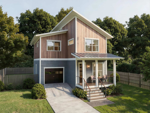 Contemporary House Plan - 35532 - Front Exterior