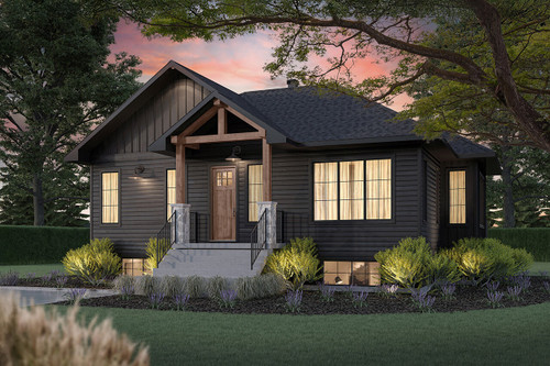 Farmhouse House Plan - Ripley 3 99876 - Front Exterior