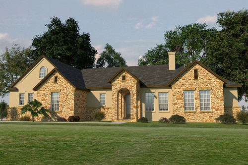 Southwest House Plan - 38908 - Front Exterior