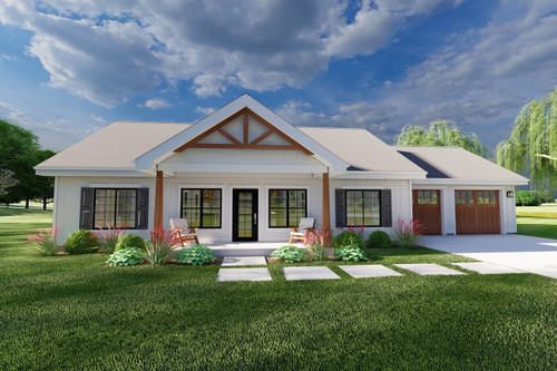 Farmhouse House Plan - 46804 - Front Exterior