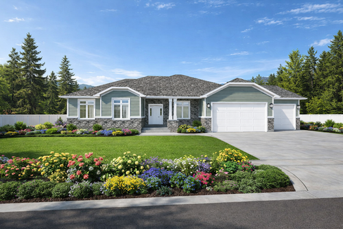 Ranch House Plan - Bitton 30524 - Front Exterior