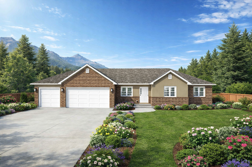 Ranch House Plan - Davis 99216 - Front Exterior