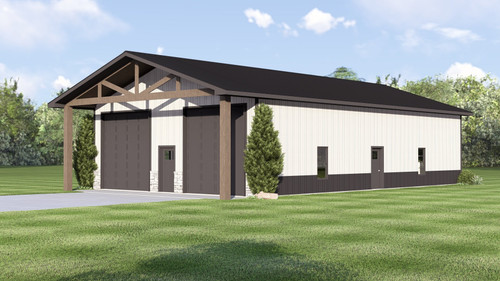 Country House Plan - 52954 - Front Exterior