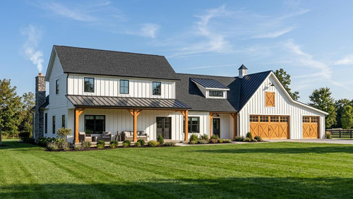Farmhouse House Plan - 68309 - Front Exterior