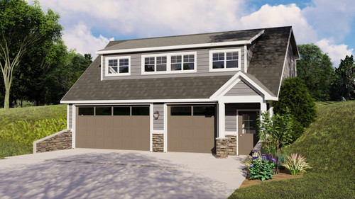 Craftsman House Plan - 26494 - Front Exterior