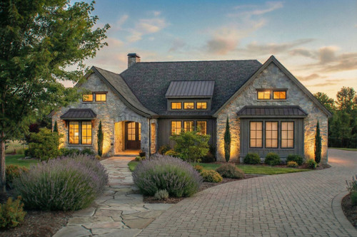 French Country House Plan - Harper II 13615 - Front Exterior
