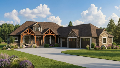 Country House Plan - 75405 - Front Exterior