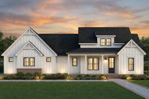 Farmhouse House Plan - Springhill 2 86381 - Front Exterior