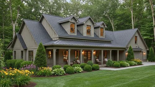 Country House Plan - Plan 2429 56561 - Front Exterior