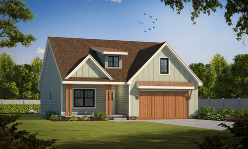 Craftsman House Plan - Cedar Bluff 25867 - Front Exterior