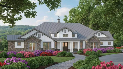 Farmhouse House Plan - Stoney Brook 35790 - Front Exterior
