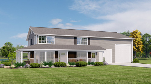 Country House Plan - 12033 - Front Exterior