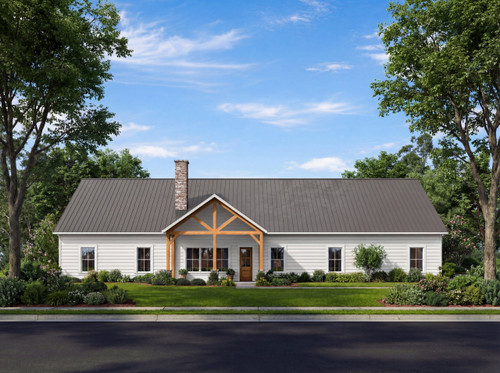 Farmhouse House Plan - Cassidy-6D 70207 - Front Exterior