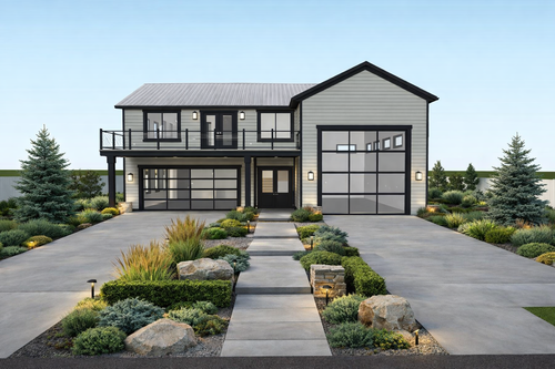 Farmhouse House Plan - Cutler Garage 63321 - Front Exterior