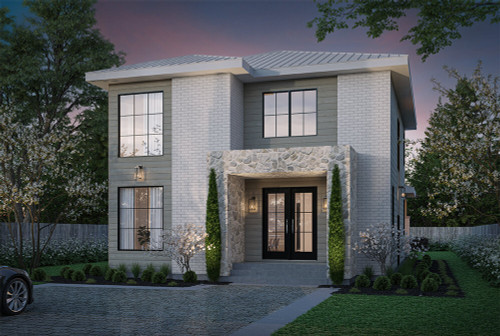 Modern House Plan - Tiago 78611 - Front Exterior