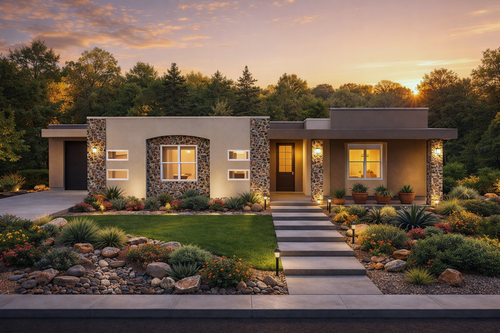 Contemporary House Plan - The Southcote 73275 - Front Exterior