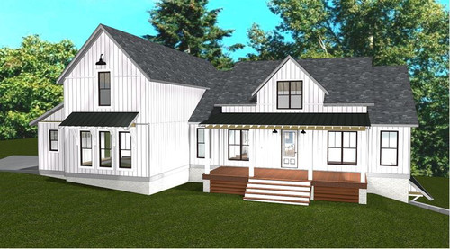 Modern House Plan - Nostaluga 93925 - Front Exterior