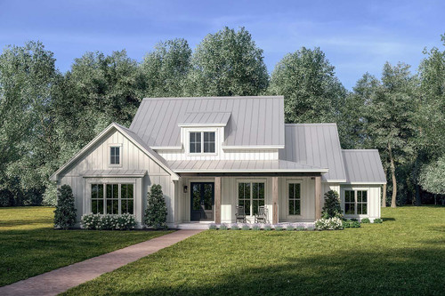 Farmhouse House Plan - Charlotte Park 82296 - Front Exterior