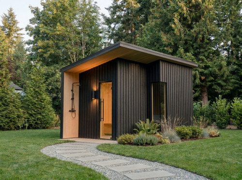 Contemporary House Plan - Ember Sauna 34285 - Front Exterior