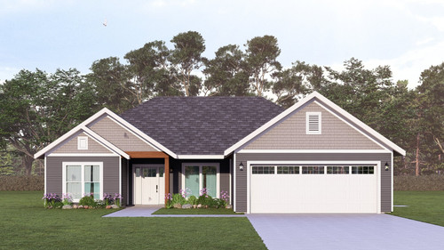 Ranch House Plan - Dahlia 1 76119 - Front Exterior