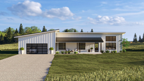 Modern House Plan - Morgantown 86385 - Front Exterior