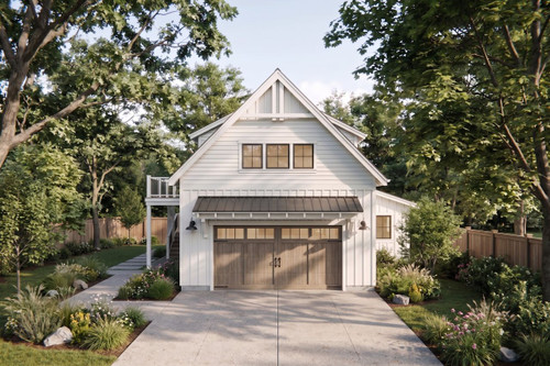 Farmhouse House Plan - Raven 43188 - Front Exterior