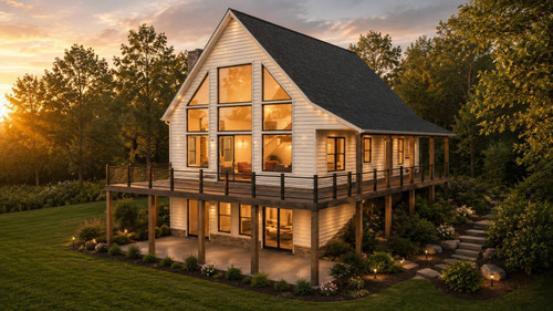 Farmhouse House Plan - 63164 - Front Exterior