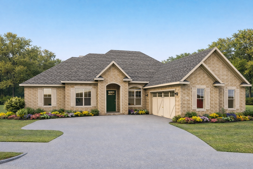 Traditional House Plan - Addison 3 24847 - Front Exterior