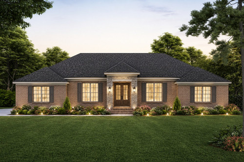 Classic House Plan - Whiteville 46892 - Front Exterior