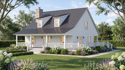 Farmhouse House Plan - Cedar Ridge 53064 - Front Exterior