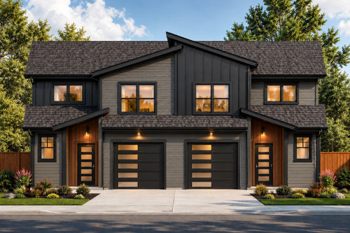 Modern House Plan - Willow Crest 60800 - Front Exterior