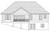 Ranch House Plan - Baldwin 12361 - Rear Exterior