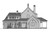 Farmhouse House Plan - 45638 - Right Exterior
