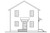 Saltbox House Plan - Castor 60127 - Rear Exterior