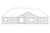 Ranch House Plan - Manor Heart 80138 - Rear Exterior