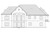 European House Plan - Ashwood Glenn 86001 - Rear Exterior