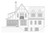Tudor House Plan - Charleston 89475 - Rear Exterior