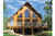 A-Frame House Plan - Skylark 3 94498 - Rear Exterior