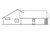 Ranch House Plan - Rollins 95046 - Left Exterior